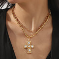 Diamond Cross Jewelry Set