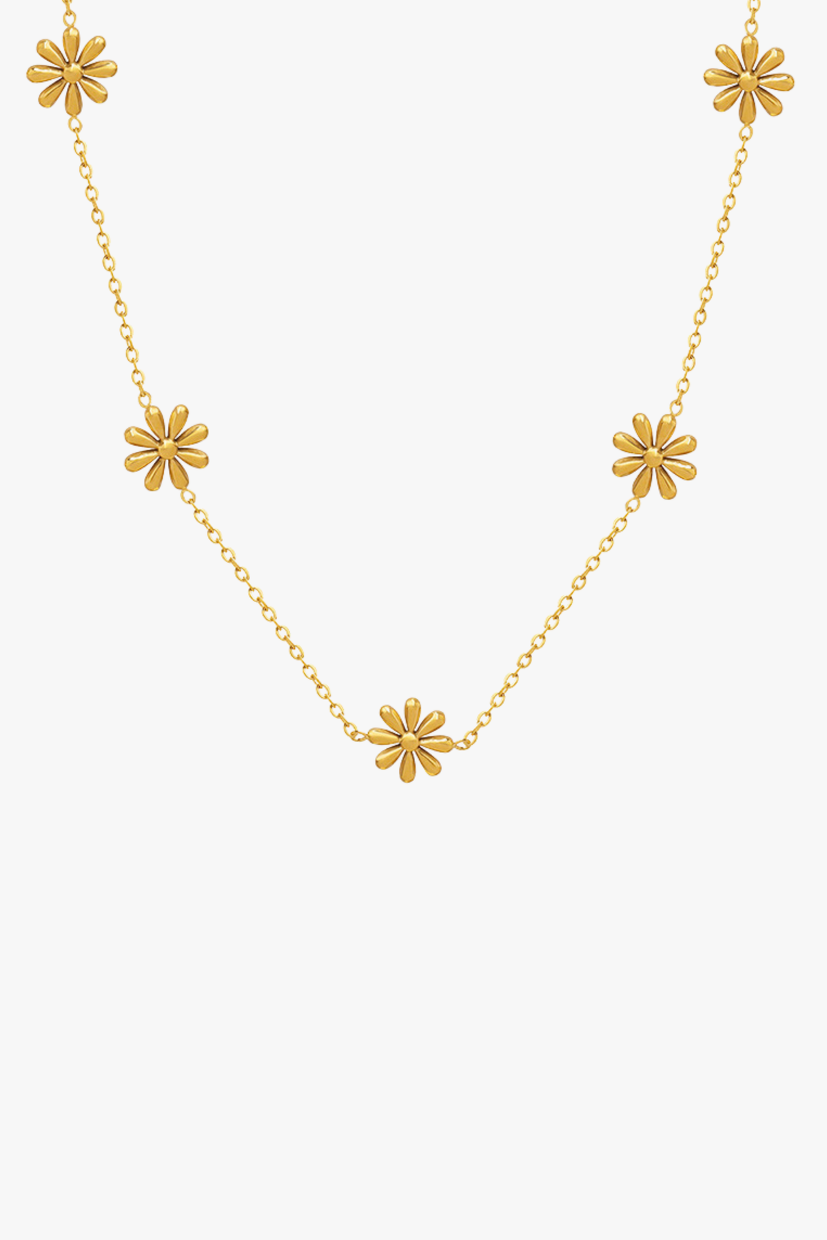 Gold Chamomile Necklace null
