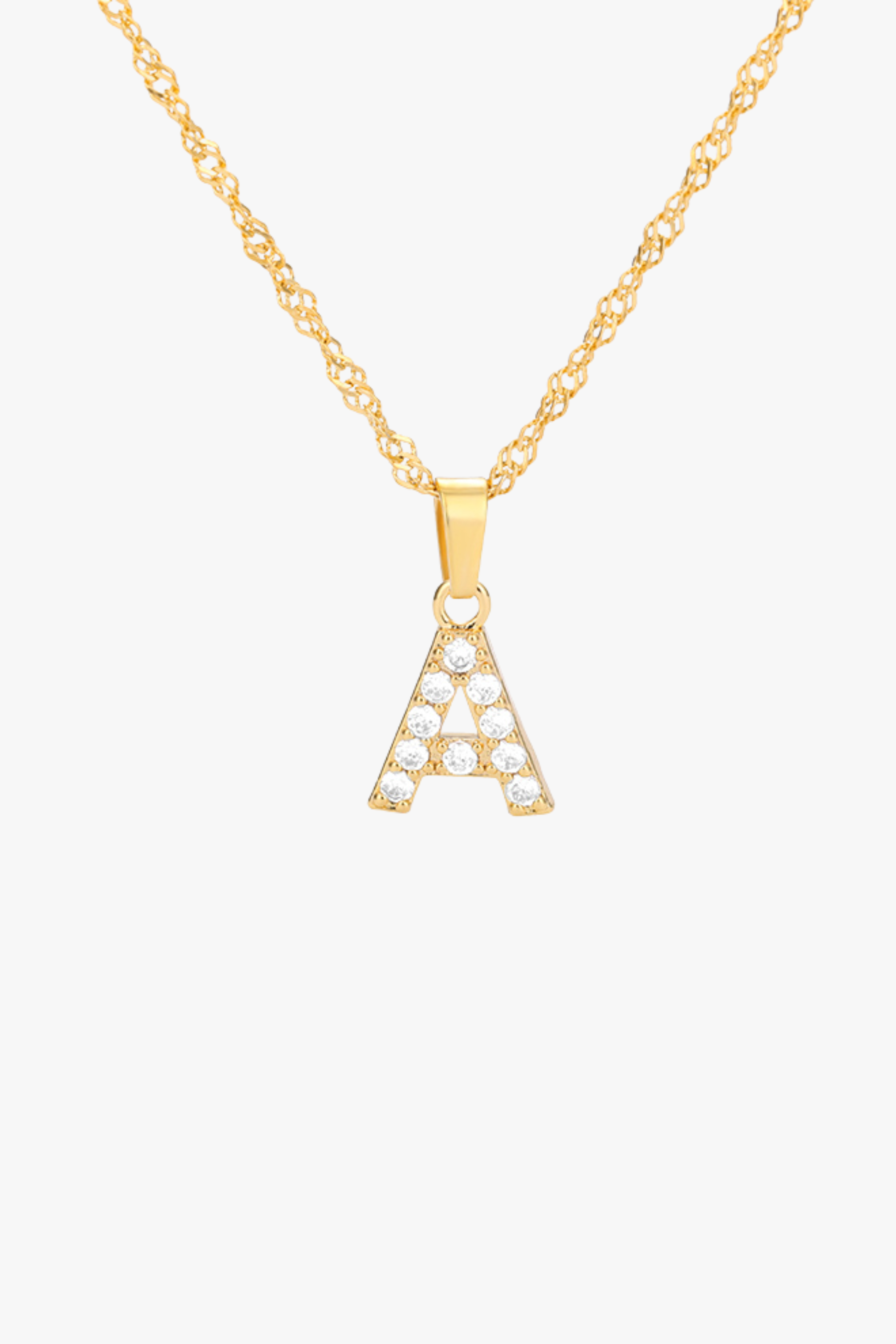 Alphabet Vintage Necklace null