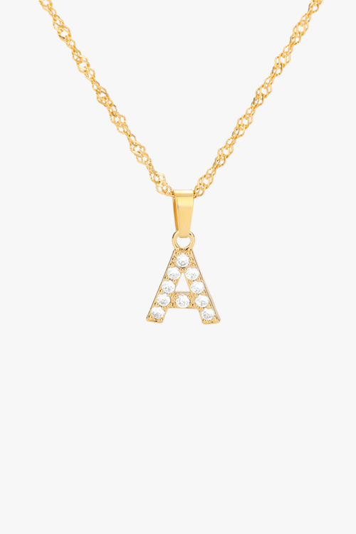 Alphabet Vintage Necklace null