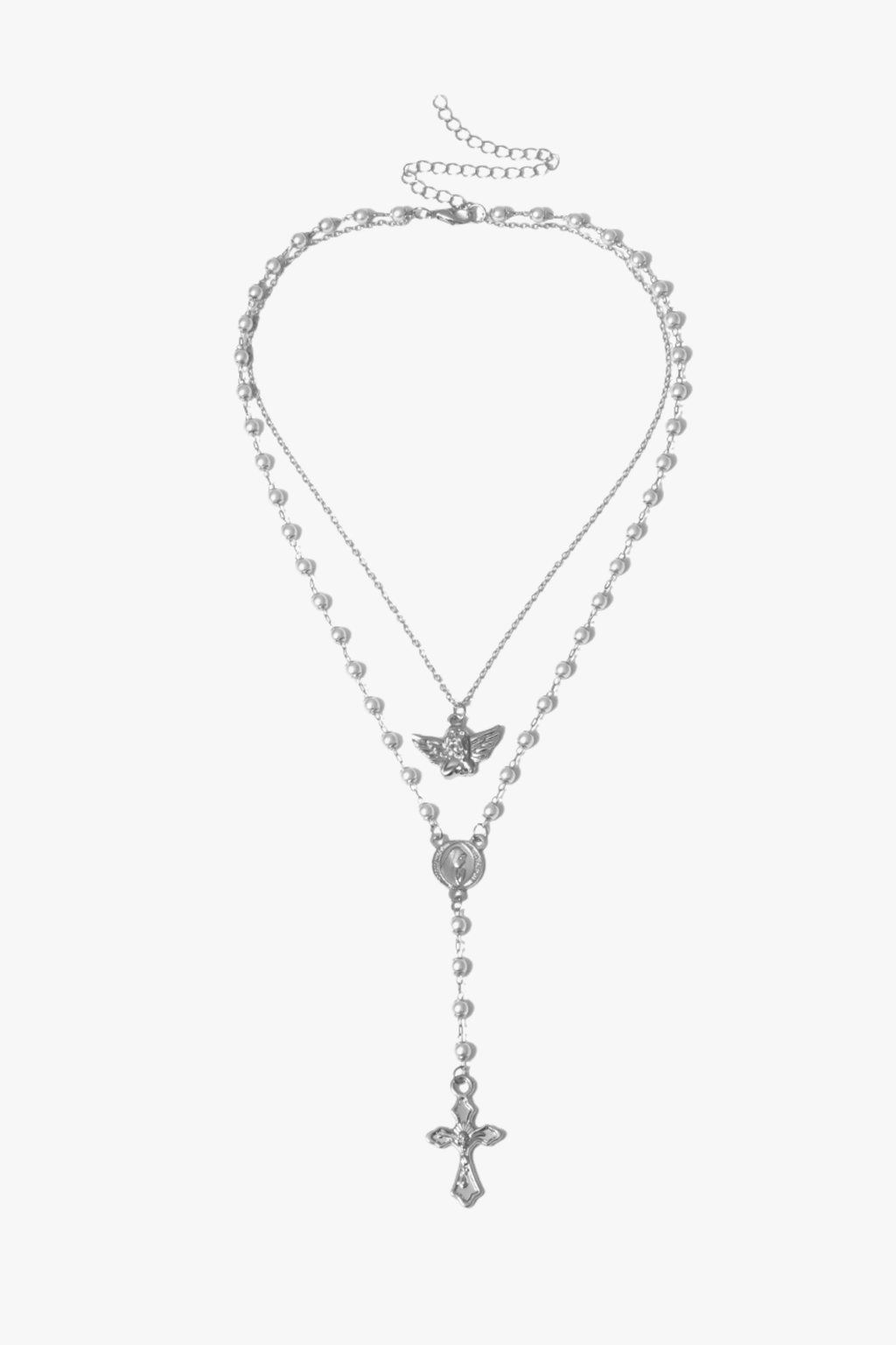 Y cross tassel necklace YUNA