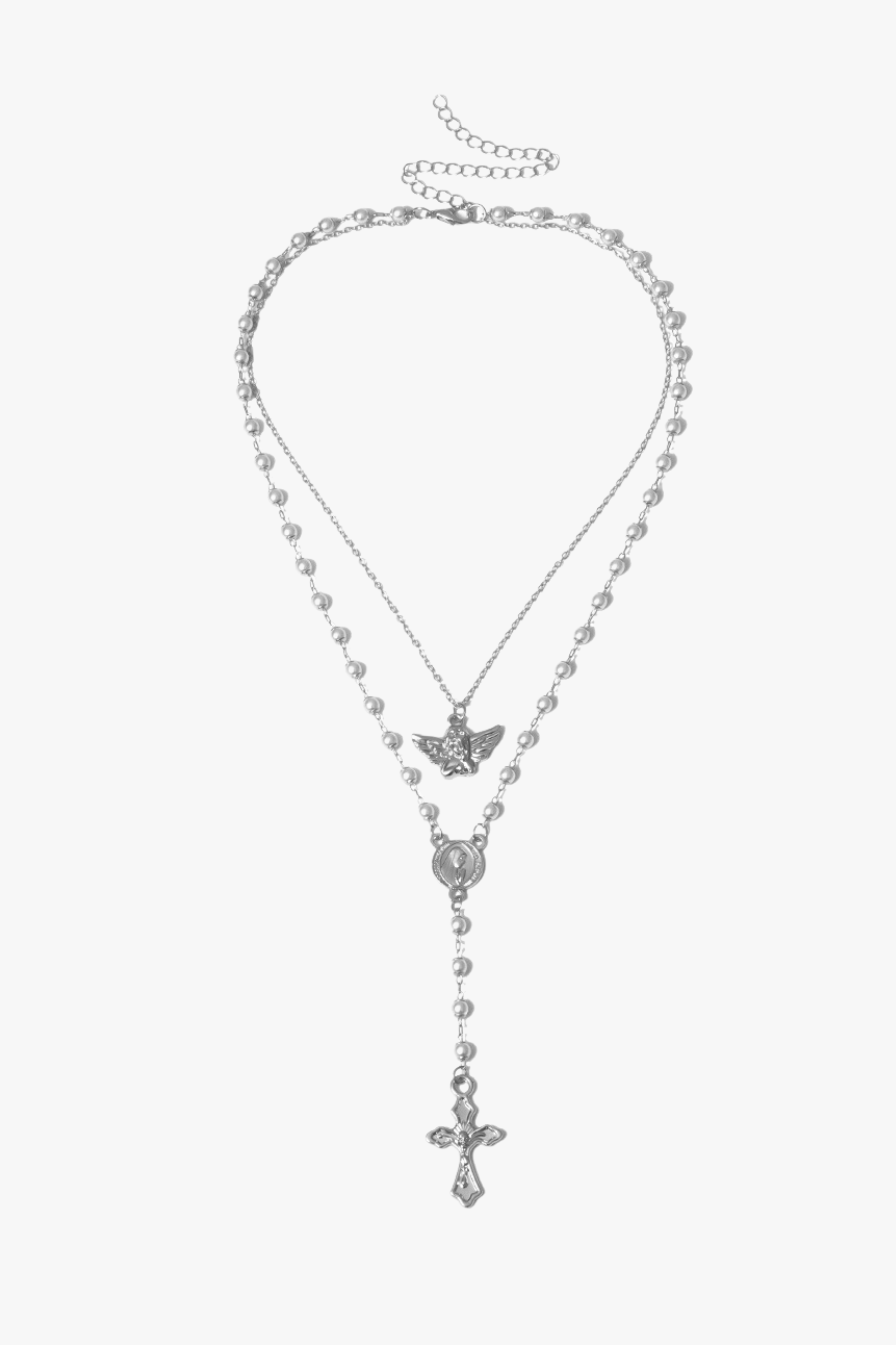 Y cross tassel necklace YUNA