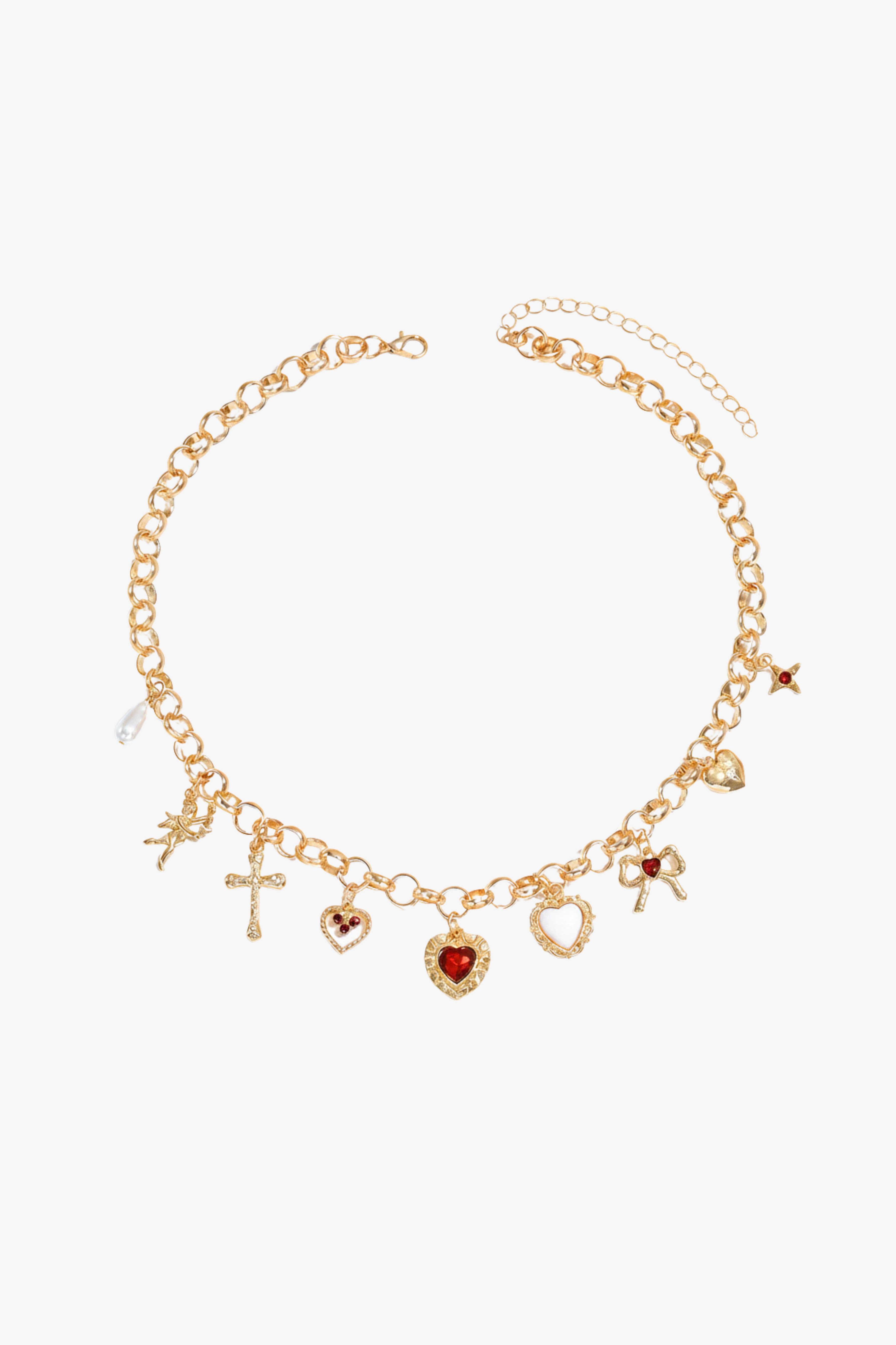 Heart Glow Cross Necklace null