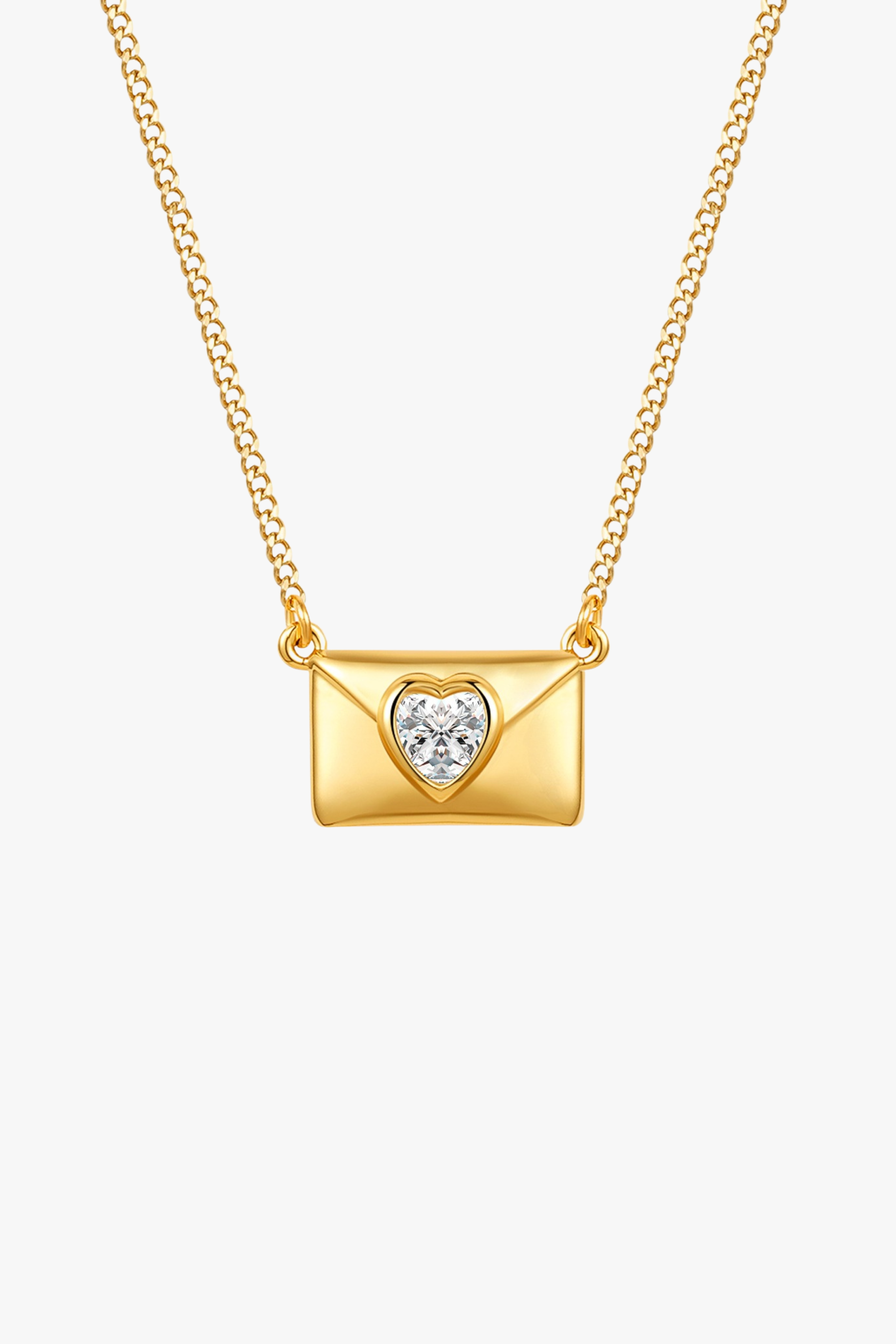 Heart Letter Necklace null