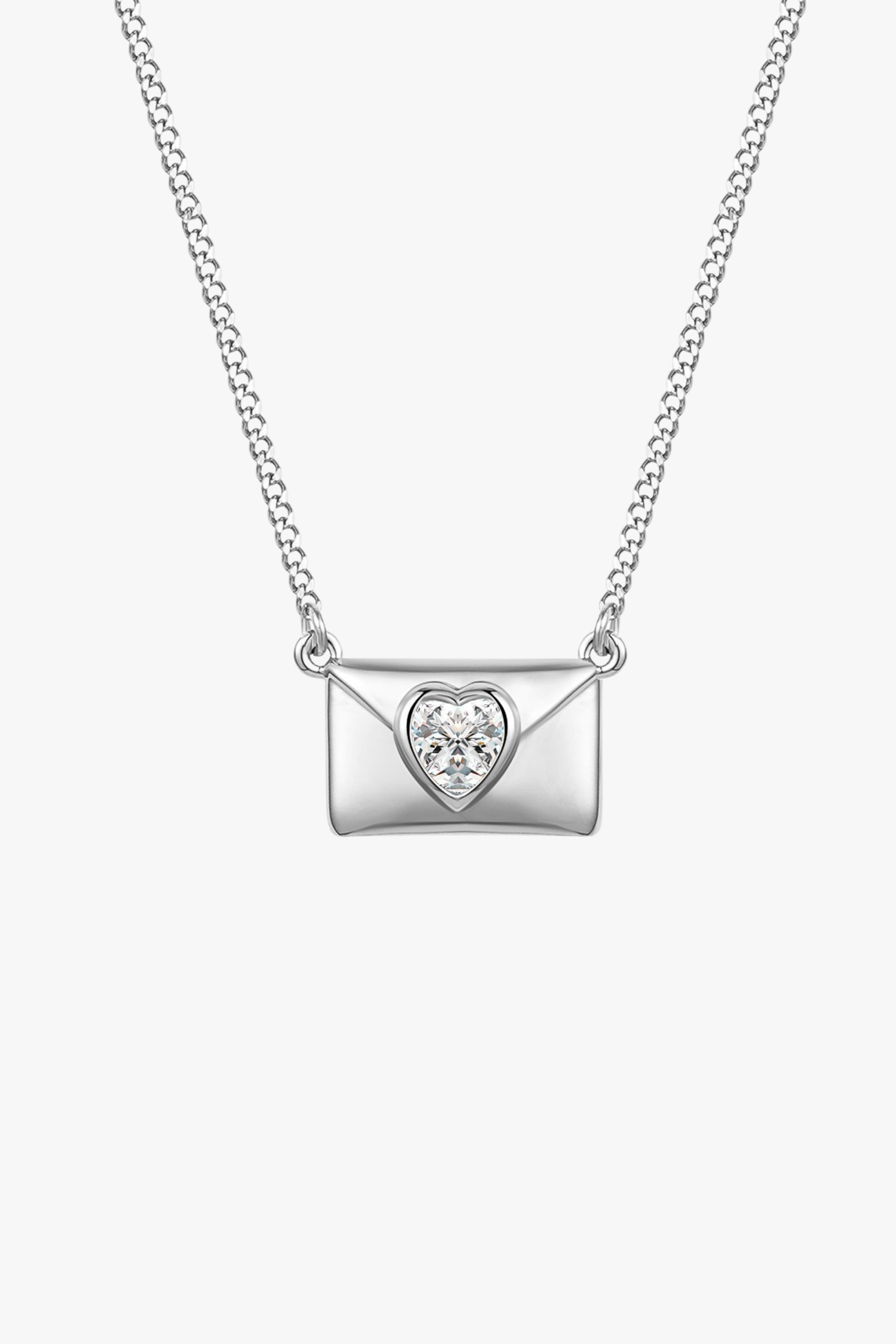 Heart Letter Necklace null