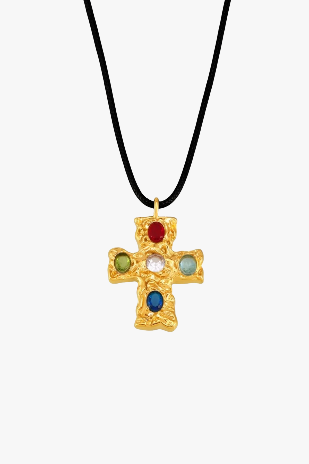 Golden Cross Shine Necklace null