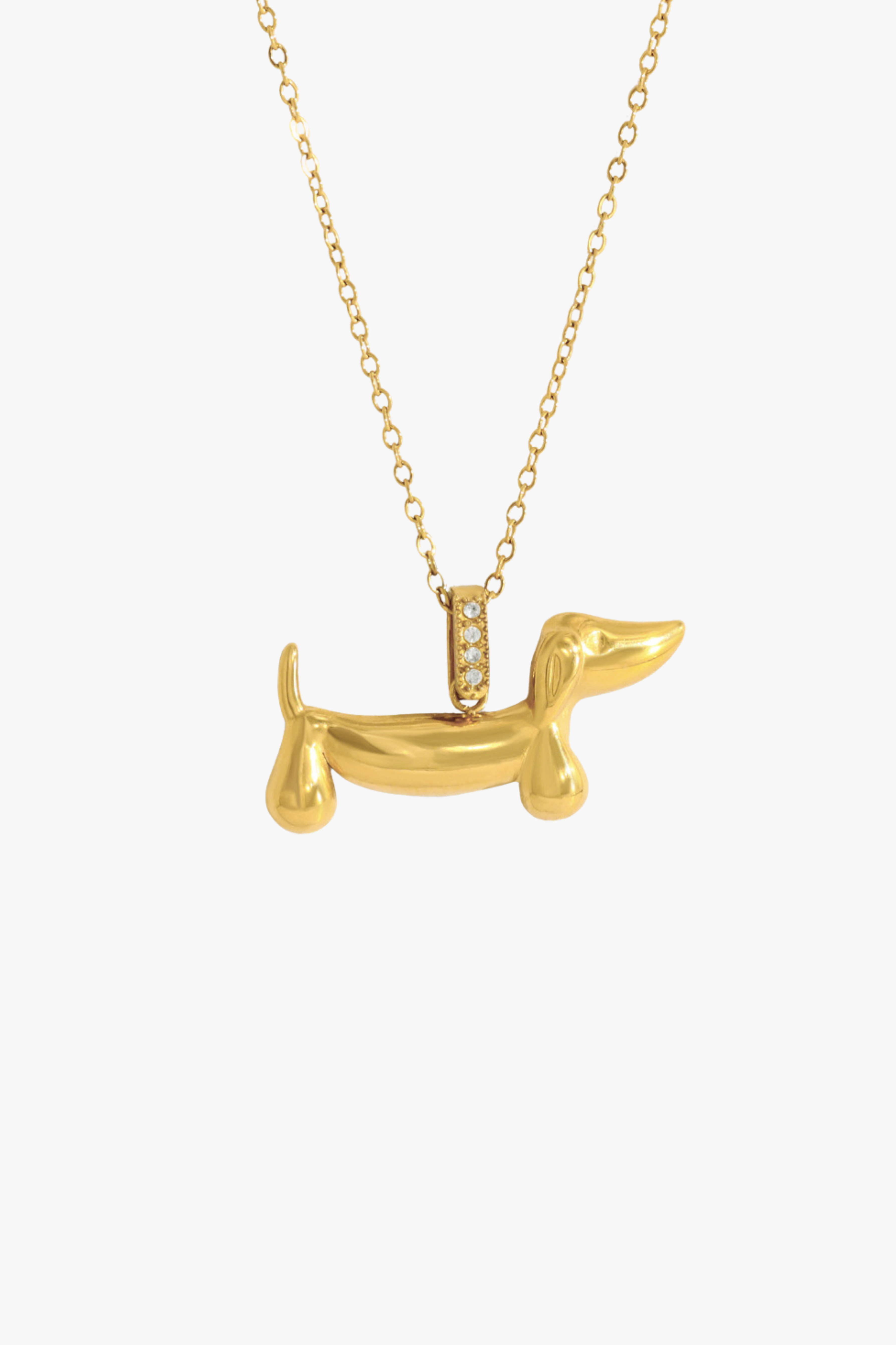 DACHSHUND CHARM NECKLACE YUNA
