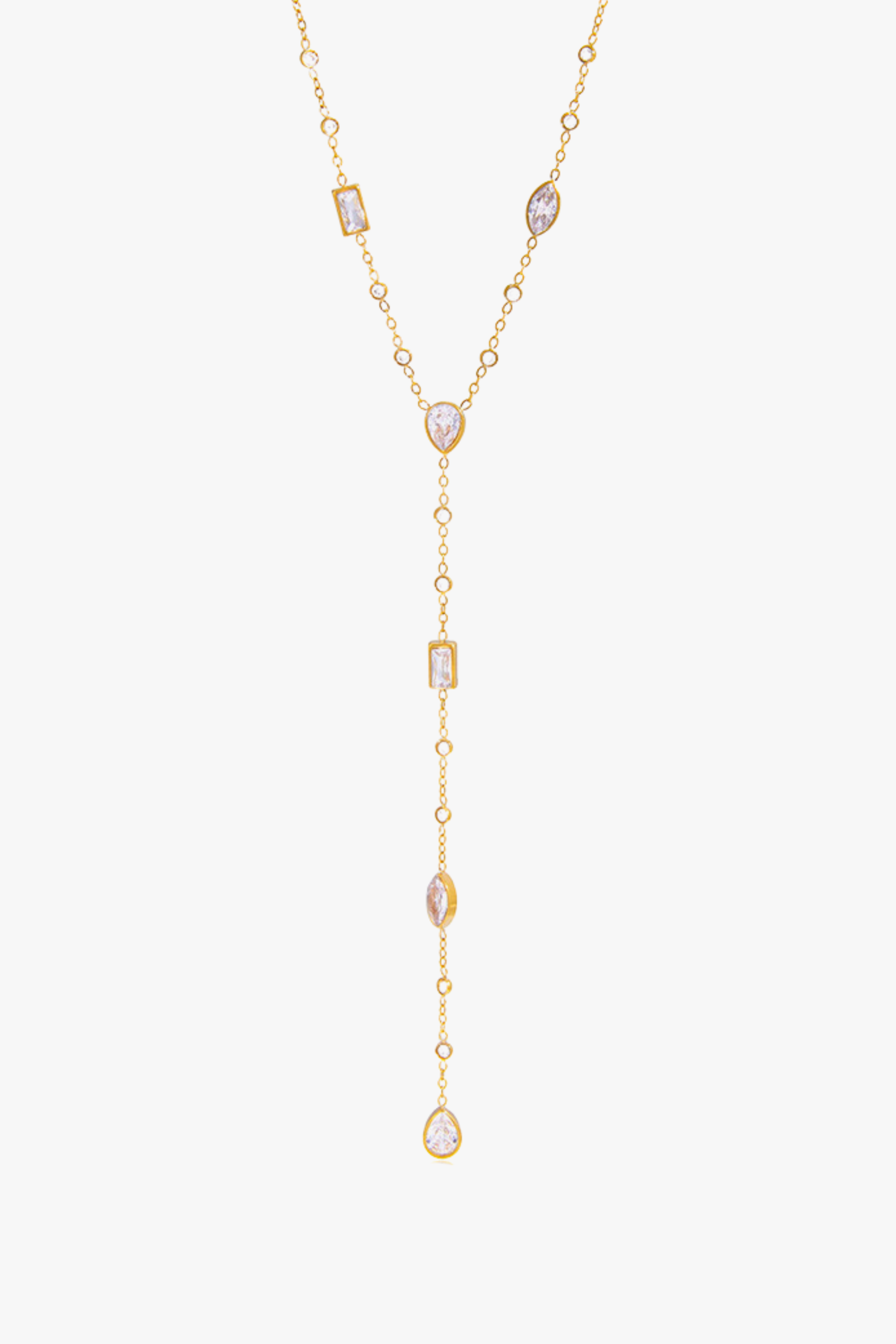 WHITE ZIRCONY NECKLACE YUNA