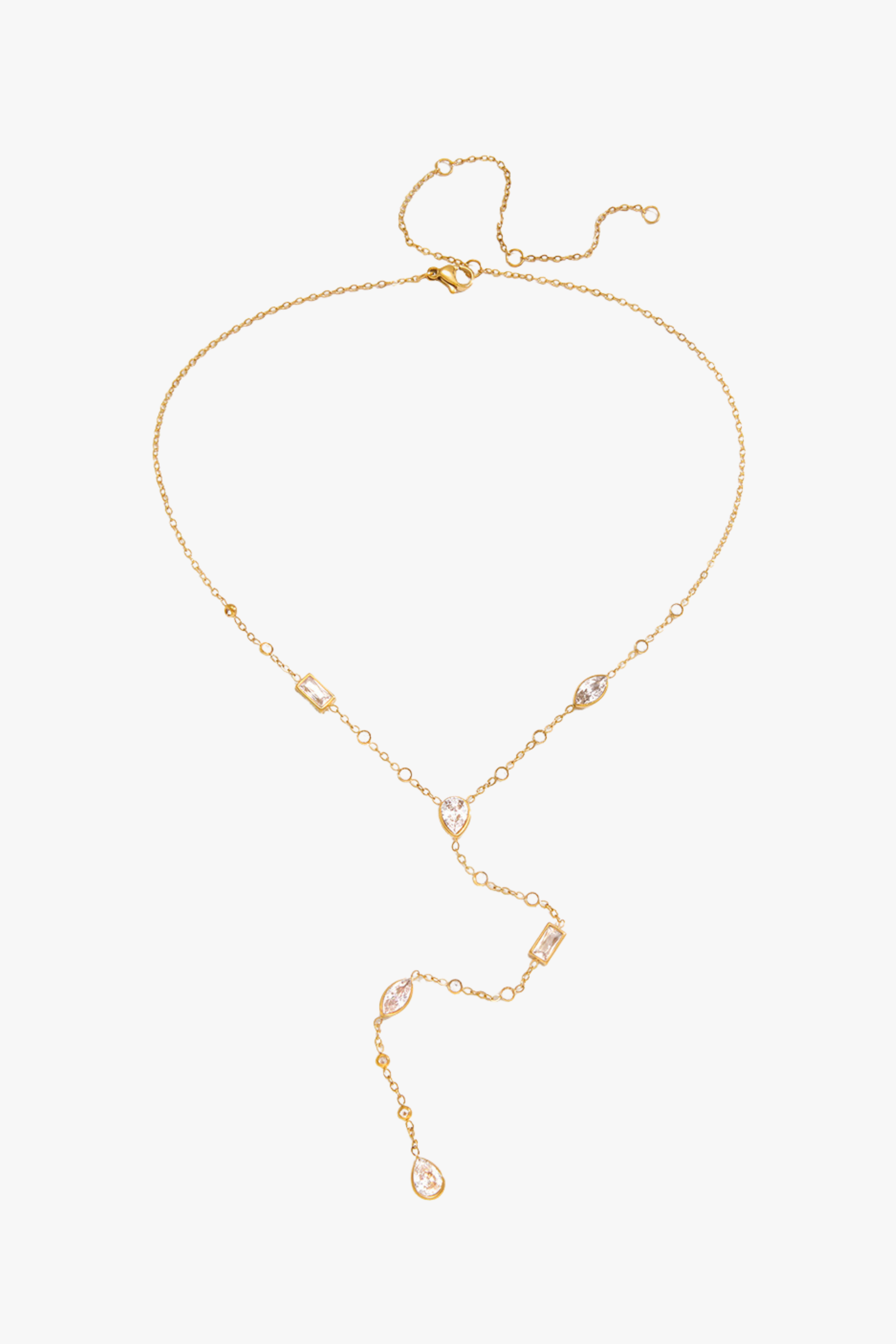 WHITE ZIRCONY NECKLACE YUNA