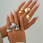 Glossy Hug Ring Set
