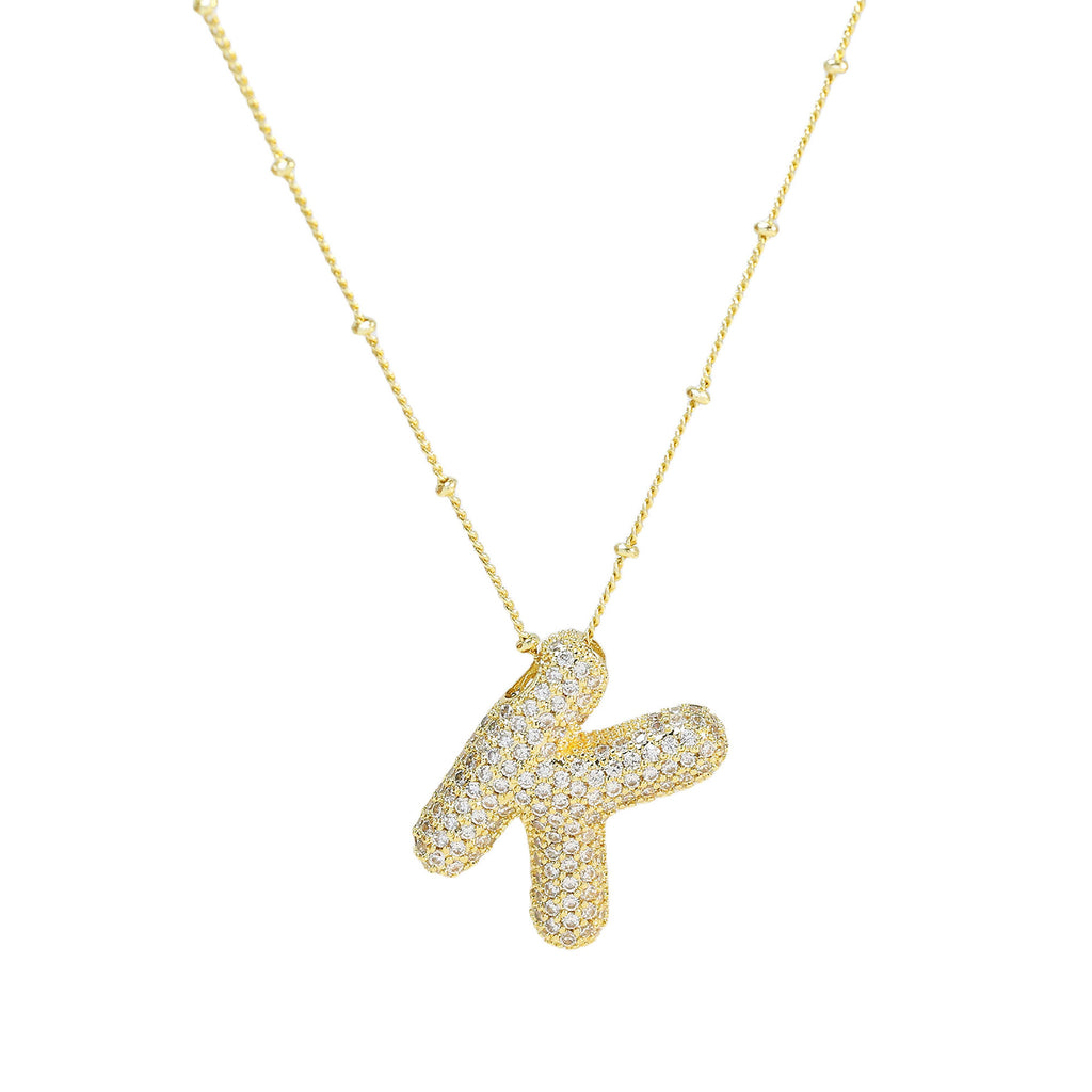 Diamond Alphabet Necklace
