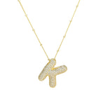 Diamond Alphabet Necklace