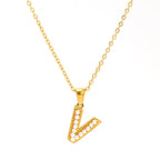 Pearl Alphabet Necklace