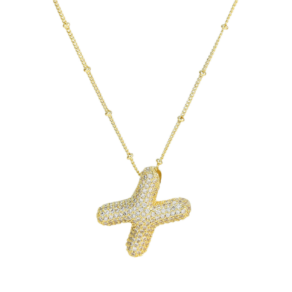 Diamond Alphabet Necklace