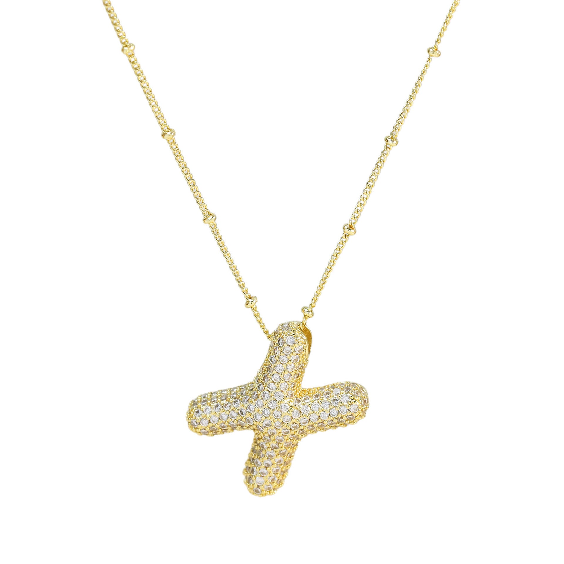 Diamond Alphabet Necklace