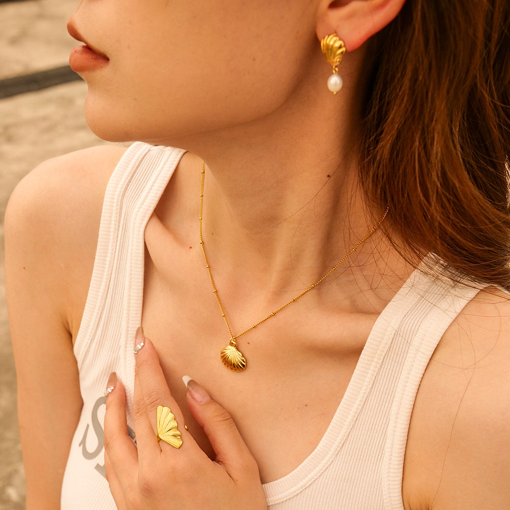 Shell Statement Necklace