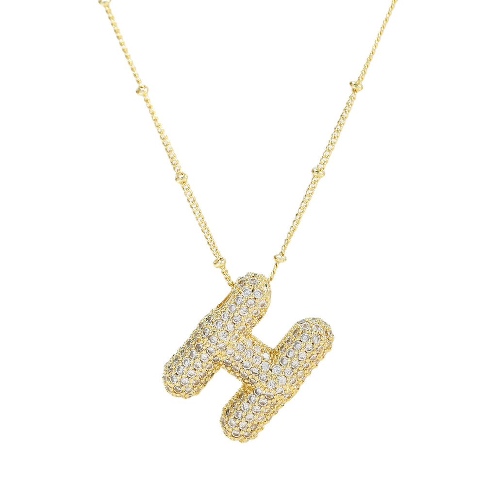 Diamond Alphabet Necklace
