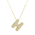 Diamond Alphabet Necklace