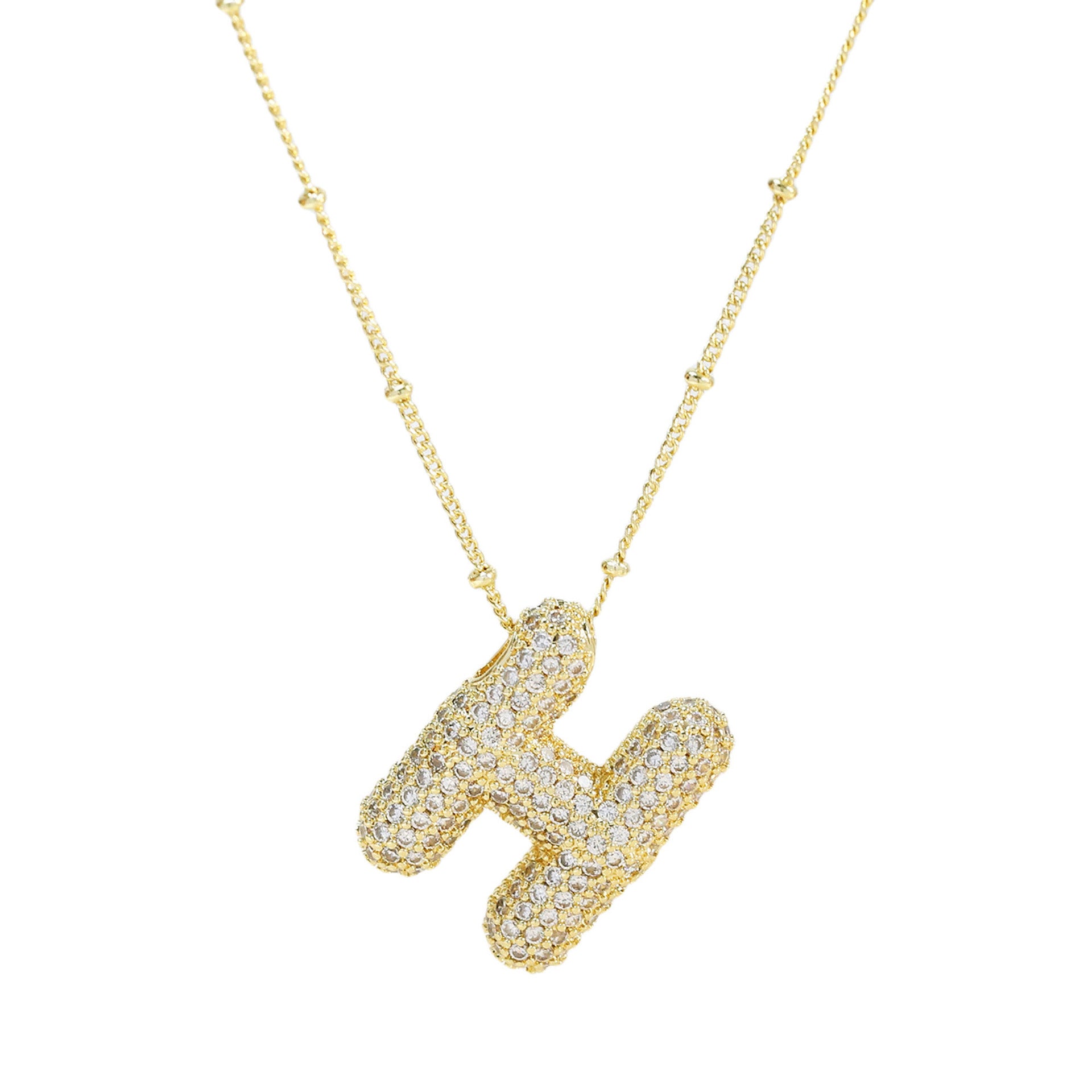 Diamond Alphabet Necklace