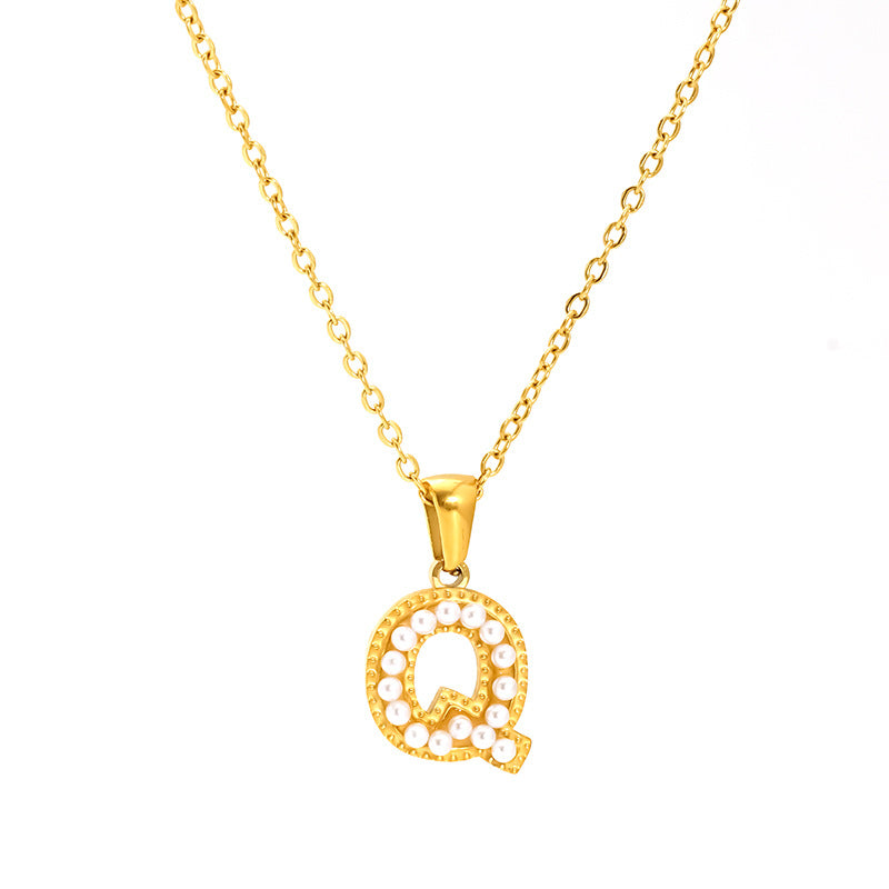Pearl Alphabet Necklace