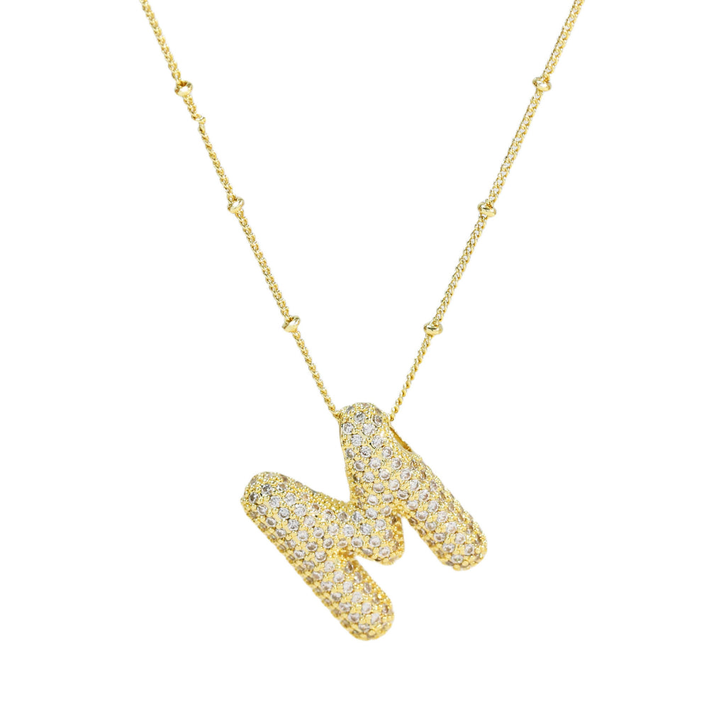 Diamond Alphabet Necklace