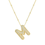 Diamond Alphabet Necklace