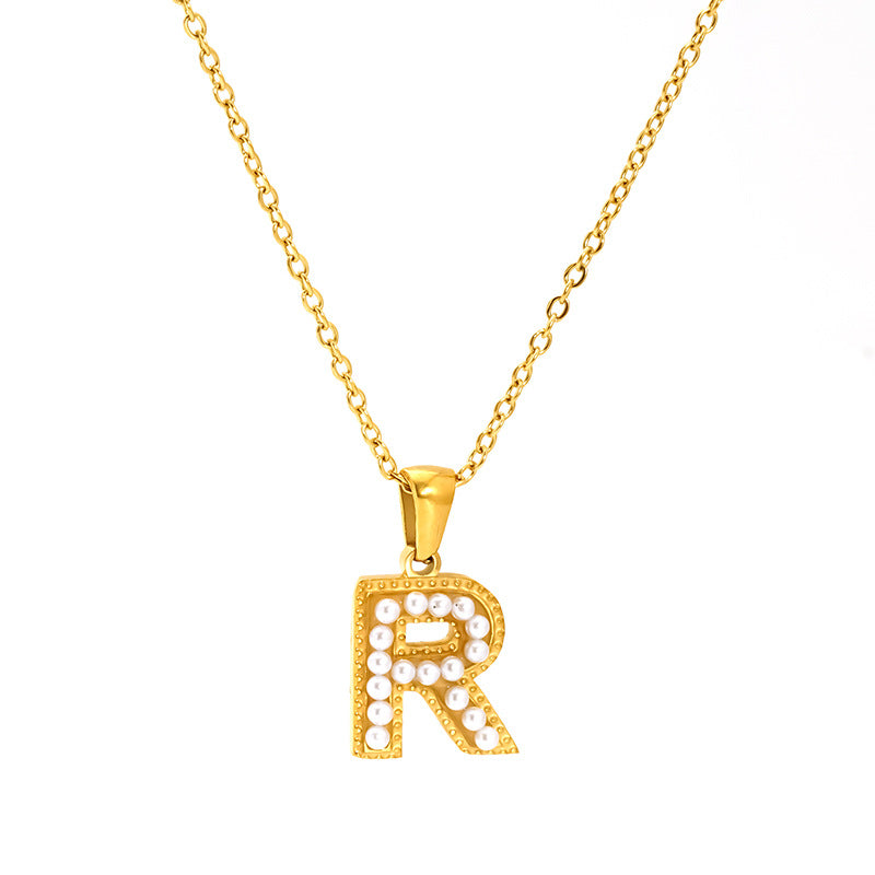 Pearl Alphabet Necklace