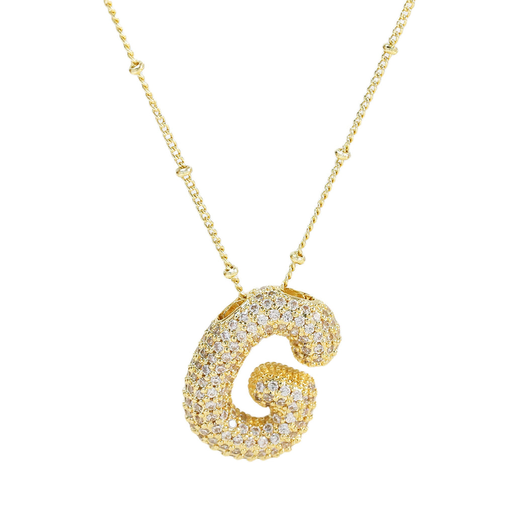 Diamond Alphabet Necklace