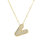 Diamond Alphabet Necklace