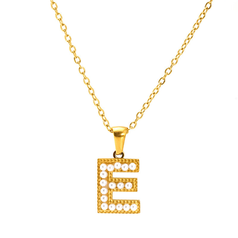 Pearl Alphabet Necklace