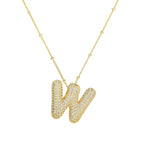 Diamond Alphabet Necklace