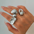 Glossy Hug Ring Set