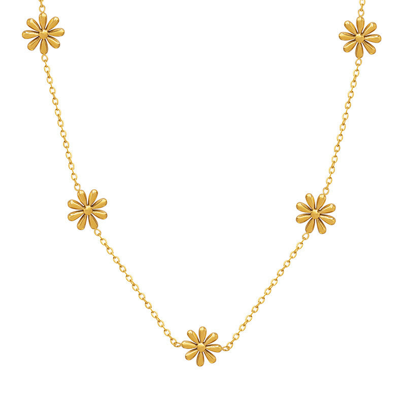 Gold Chamomile Necklace
