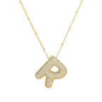 Diamond Alphabet Necklace
