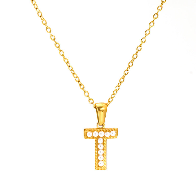 Pearl Alphabet Necklace