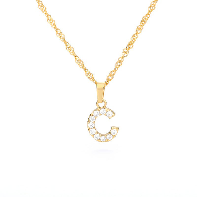 Alphabet Vintage Necklace
