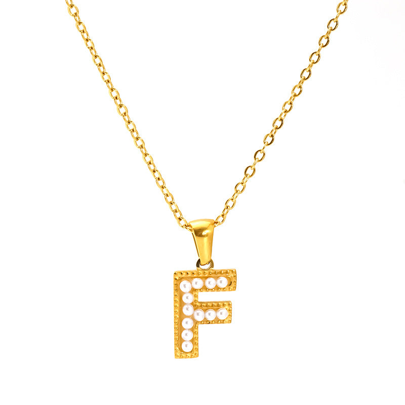 Pearl Alphabet Necklace