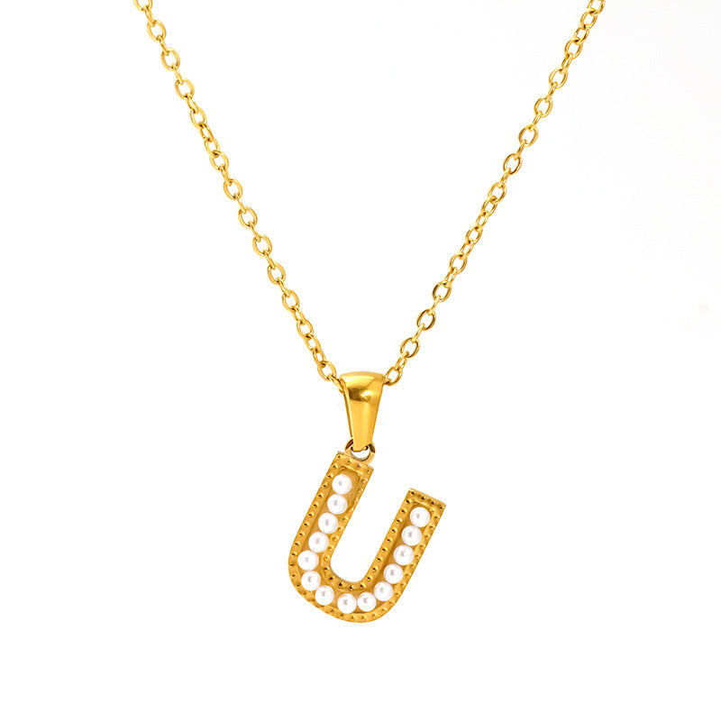 Pearl Alphabet Necklace