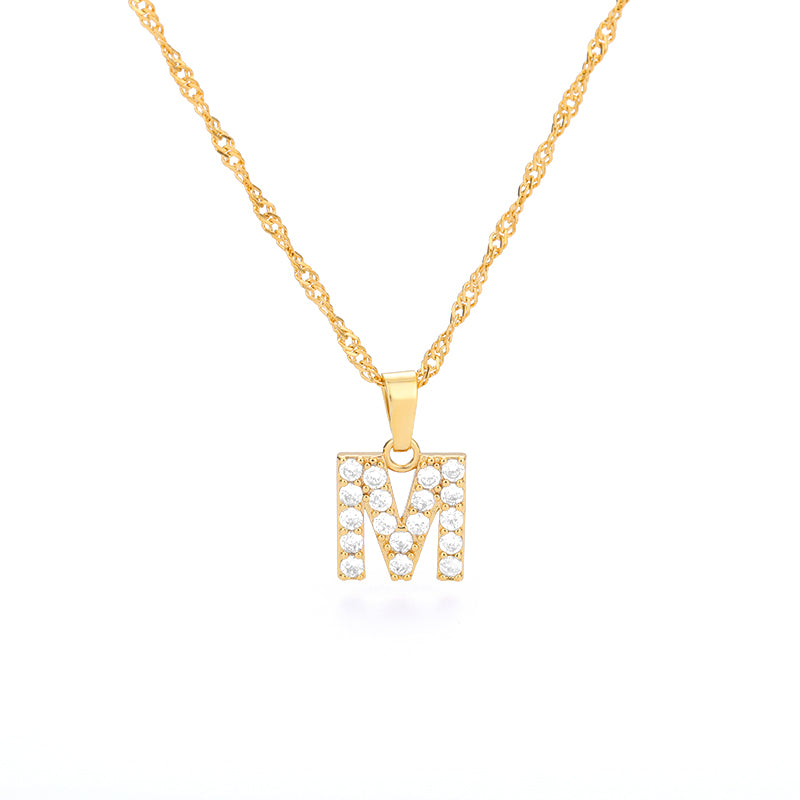 Alphabet Vintage Necklace