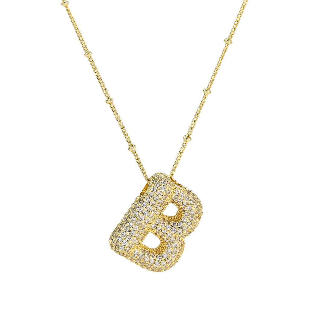 Diamond Alphabet Necklace