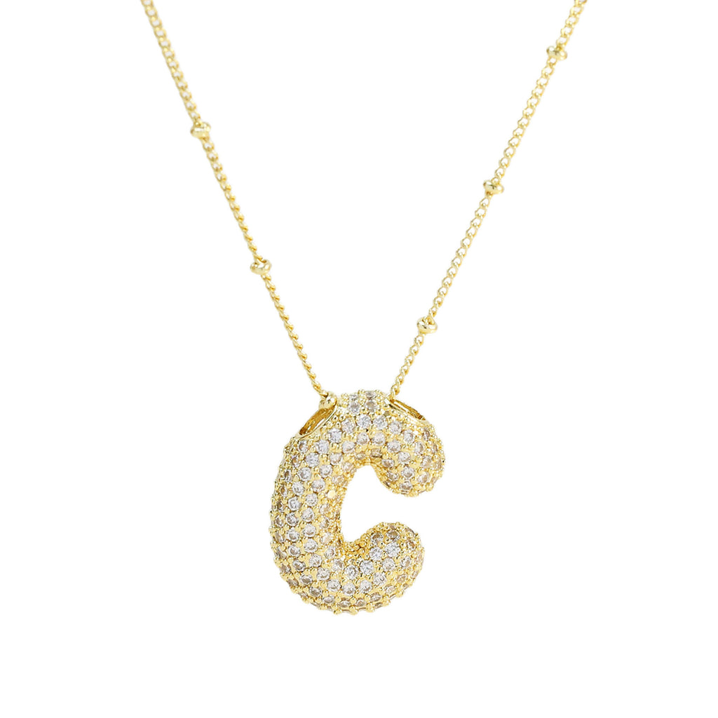 Diamond Alphabet Necklace