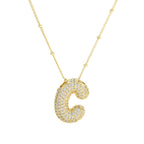 Diamond Alphabet Necklace