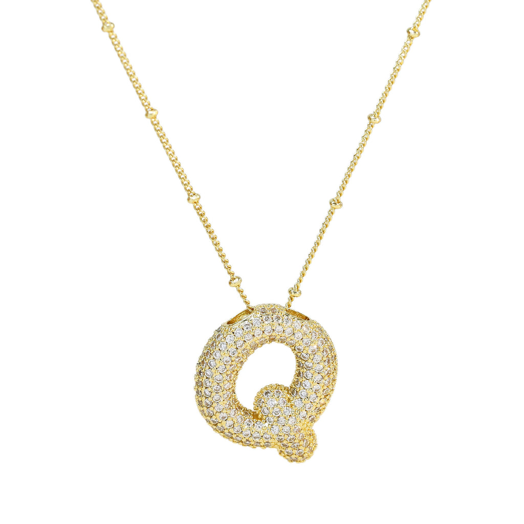 Diamond Alphabet Necklace