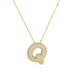 Diamond Alphabet Necklace