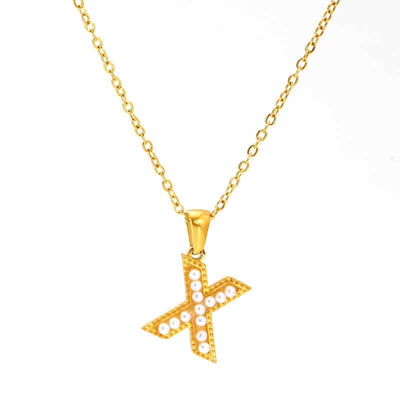 Pearl Alphabet Necklace