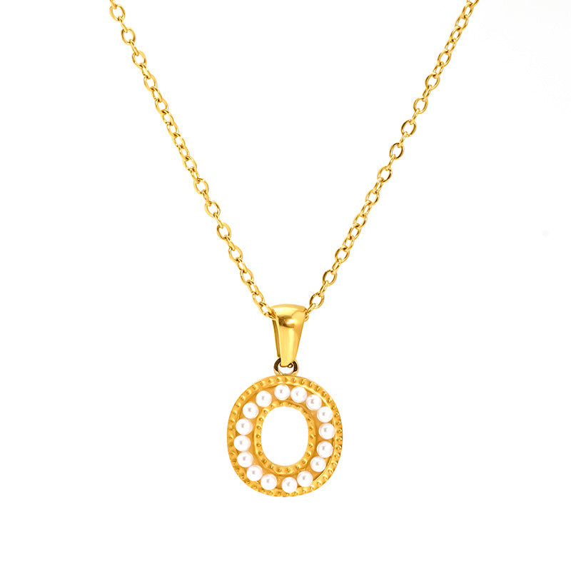 Pearl Alphabet Necklace