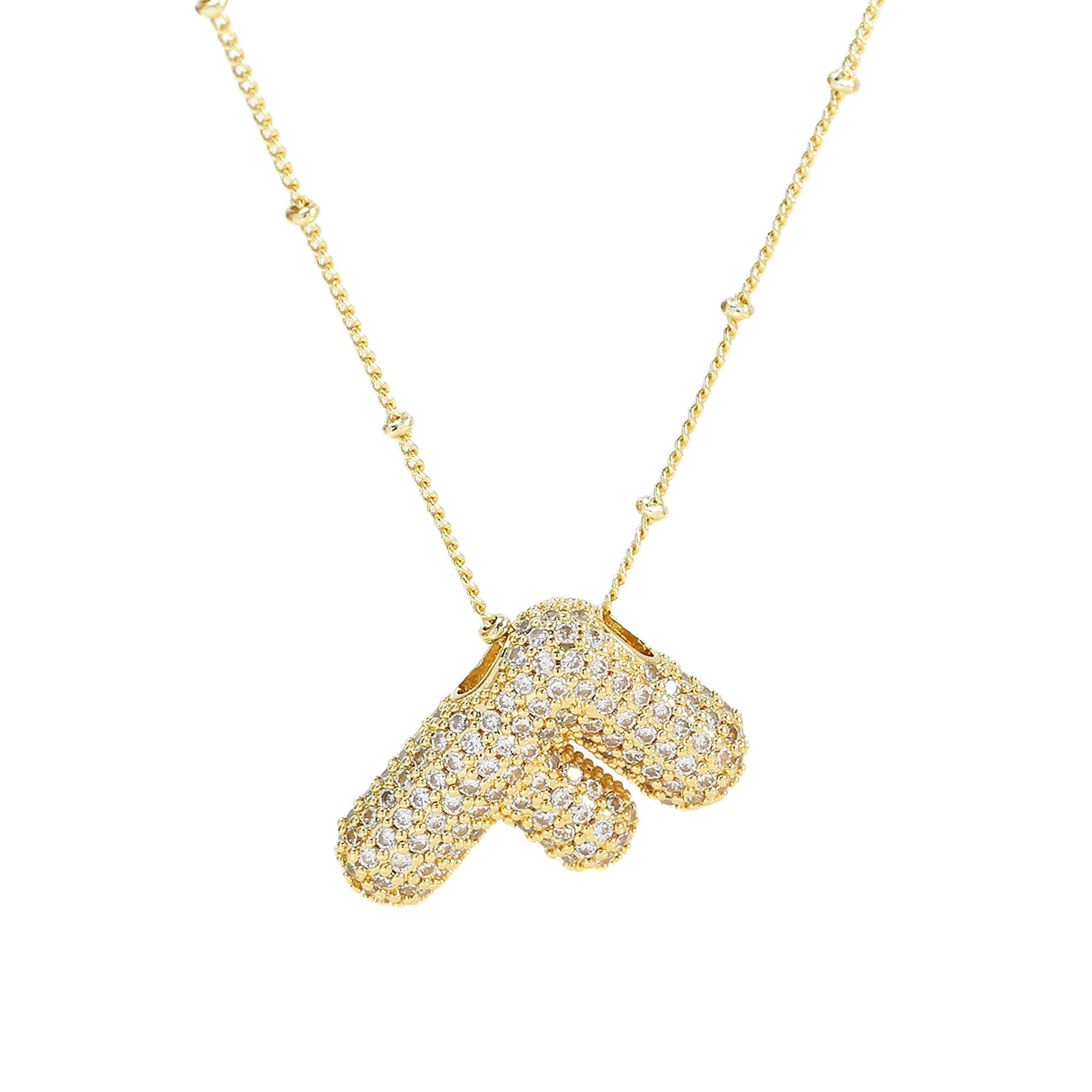 Diamond Alphabet Necklace