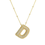 Diamond Alphabet Necklace