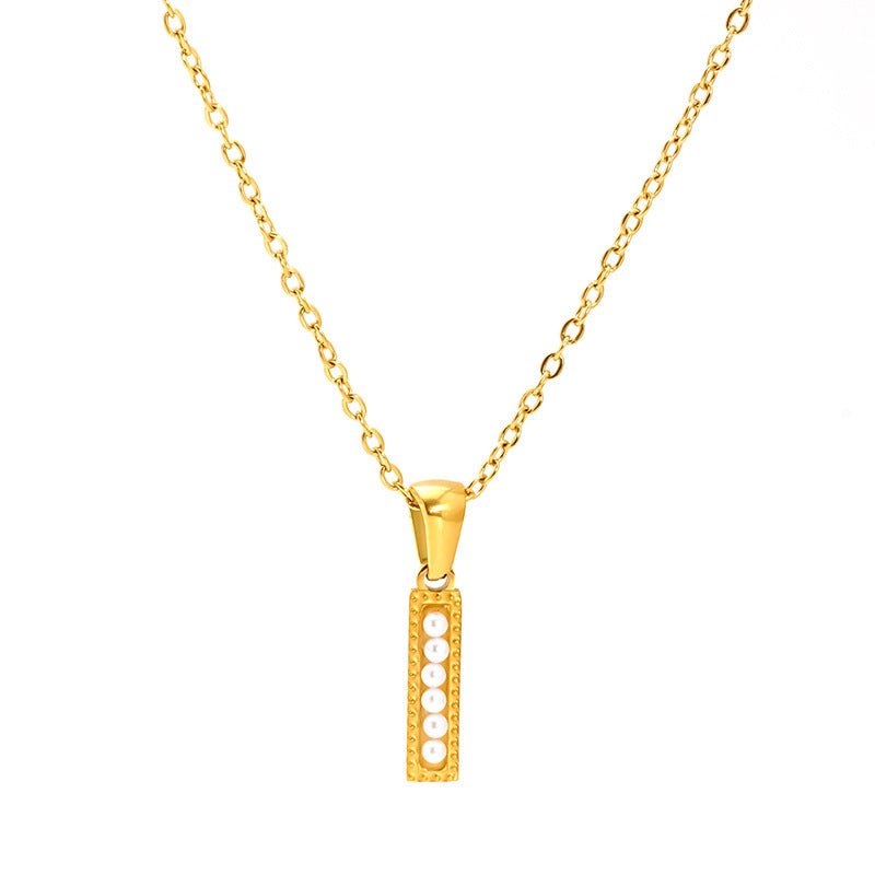 Pearl Alphabet Necklace