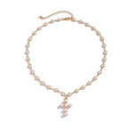 Cross Pearl Necklace